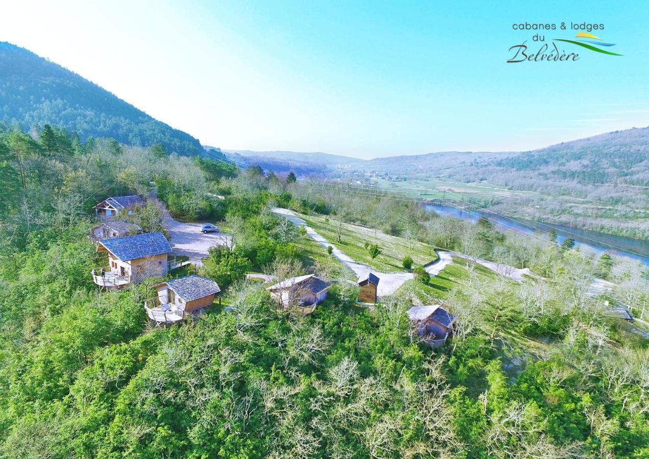 Cabanes Et Lodges Du Belvedere Serrieres-sur-Ain Kültér fotó